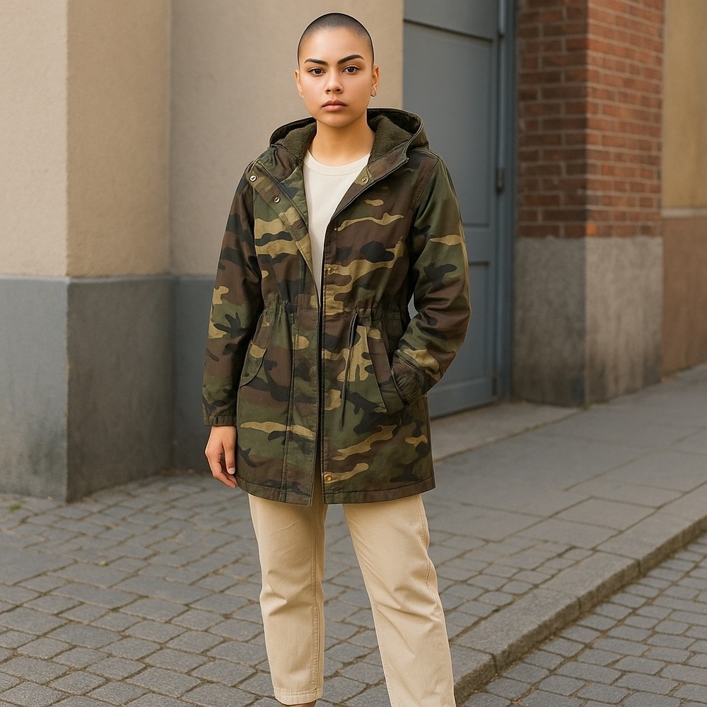 Coalition LA Camo Hooded Jacket Size XS